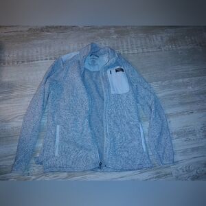 L.L. Bean Light Gray Full-Zip Jacket